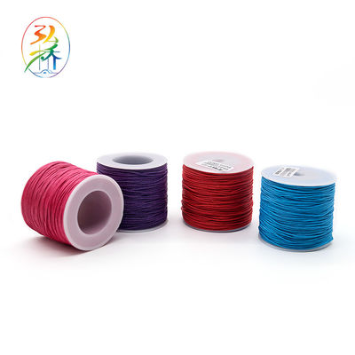 1 mm de corde à rayures satinée en nylon pour les bijoux en fabrication de corde à perles à 100 mètres