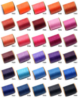 1.2mm 60m-110m Longueur cordon de cire pour sac à main fil de couture chaussures fil et fil de chevalet