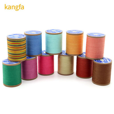 100%Polyester 57G Poids fil de cire plat pour le crochet Hilo Encerado Pour les chaussures Coser