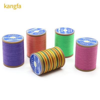 100%Polyester 57G Poids fil de cire plat pour le crochet Hilo Encerado Pour les chaussures Coser