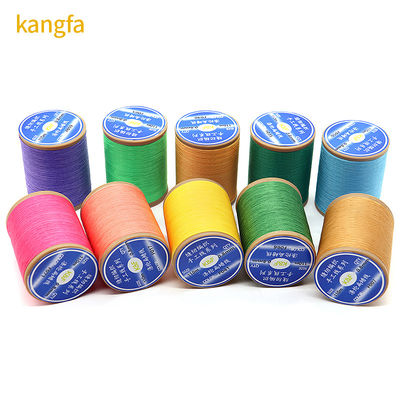 100%Polyester 57G Poids fil de cire plat pour le crochet Hilo Encerado Pour les chaussures Coser