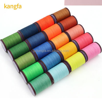 0.8 mm 0,65 mm fil de couture à noyau rond ciré à haute résistance à la cire pour le polyester de couture en cuir