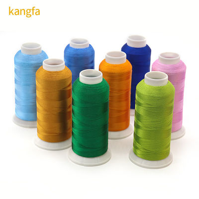 4000m/cone MERCÉRIZÉ fil de broderie en viscose rouge or pour la couture et le crochet
