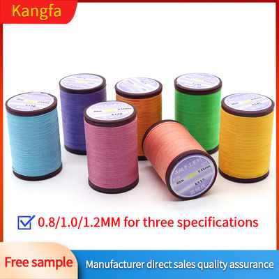 80m/Cone Kangfa fil fait à la main WEIXIN fil de polyester ciré 0,8 mm pour la fabrication de bijoux