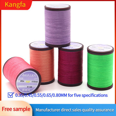 80m/Cone Kangfa fil fait à la main WEIXIN fil de polyester ciré 0,8 mm pour la fabrication de bijoux