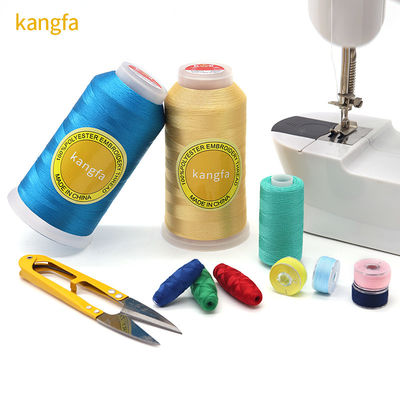 4000 Yard 120d/2 Fil de couture de broderie en polyester / viscose pour une machine à broderie
