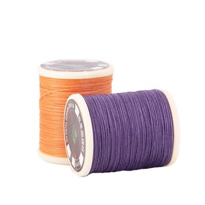 0.55mm Polyester étanche à l'eau lié rond fil ciré pour le tricot à la main de couture en cuir