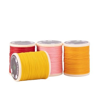 0.55mm Polyester étanche à l'eau lié rond fil ciré pour le tricot à la main de couture en cuir