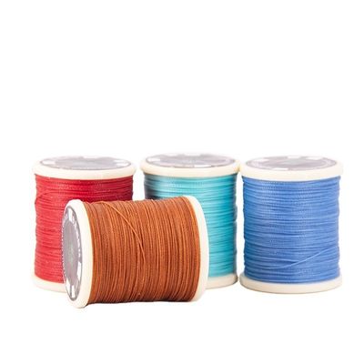 0.55mm Polyester étanche à l'eau lié rond fil ciré pour le tricot à la main de couture en cuir