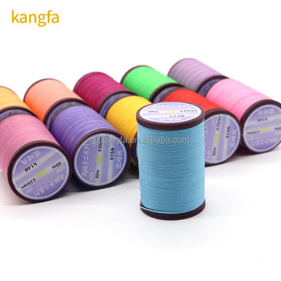 0.35-0.8mm fil de couture en cuir en 80 couleurs pour tissé à la main 6 mètres de linge de pièce