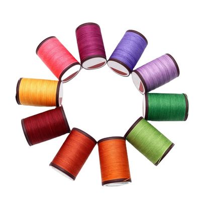 0.8 mm fil rond ciré fil rouge pour la couture à la main cuir et accessoires faits à la main