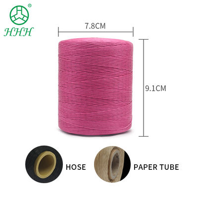 Fil plat ciré pour outil d'artisanat en cuir 100% ligne de couture en lin 210D Nombre de fils