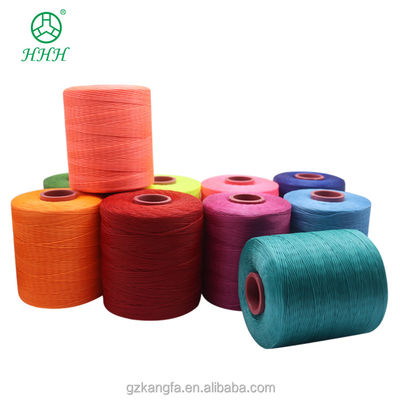 Fil plat ciré pour outil d'artisanat en cuir 100% ligne de couture en lin 210D Nombre de fils