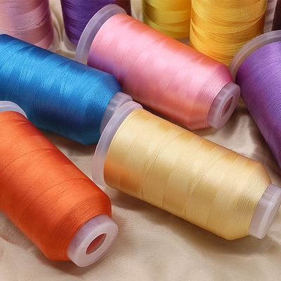 Matériau de cône transparent 120d/2 fil rayonné 120g 5000y pour broderie informatisée