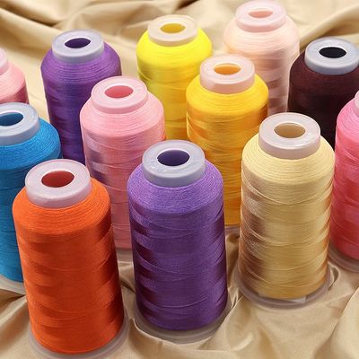 Matériau de cône transparent 120d/2 fil rayonné 120g 5000y pour broderie informatisée