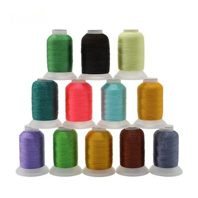 40 couleurs 100% polyester broyage filetage ensemble de filetage 120d/2 500m Pour la couture de couette