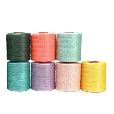 100% polyester de chanvre doux 300D/16 fil de cire Poids net 400g pour sac à cordes artisanale