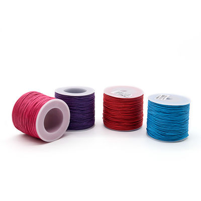 1 mm de coton tressé de fil de conte en cire colorée fil pour le tricot à la main universel bijoux