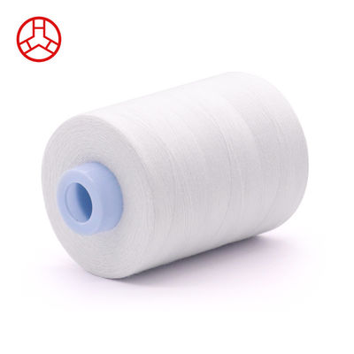 Fil de couture blanc 50/3 100% coton pour projets personnalisés dans l'industrie du vêtement