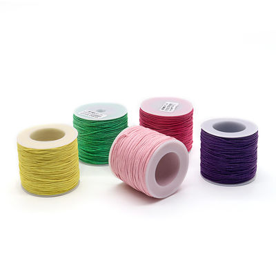 1 mm de coton tressé de fil de conte en cire colorée fil pour le tricot à la main universel bijoux