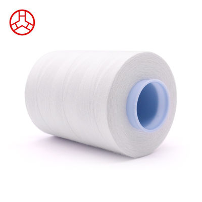 Fil de couture blanc 50/3 100% coton pour projets personnalisés dans l'industrie du vêtement