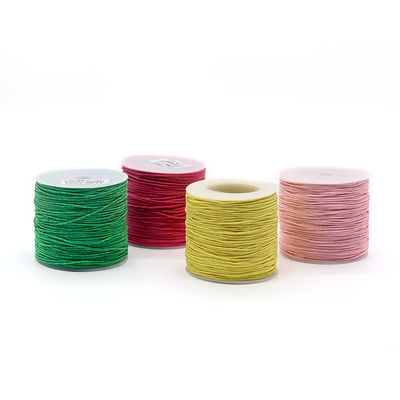 1 mm de coton tressé de fil de conte en cire colorée fil pour le tricot à la main universel bijoux