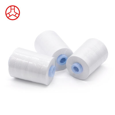 Fil de couture blanc 50/3 100% coton pour projets personnalisés dans l'industrie du vêtement
