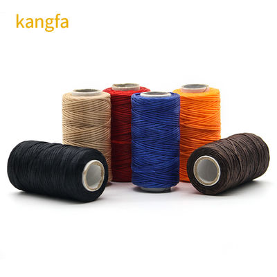 Fil de couture en polyester cireux résistant aux produits chimiques pour fil plat de cire personnalisé