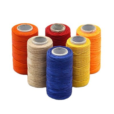 Fil de couture en polyester cireux résistant aux produits chimiques pour fil plat de cire personnalisé