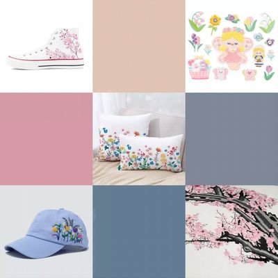 Fil de broderie en polyester 100% 4000y pour machine à broderie 120d/2 en couleurs vives