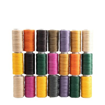 Fil de couture en polyester cireux résistant aux produits chimiques pour fil plat de cire personnalisé