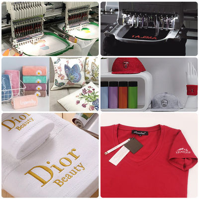 Fil de broderie en polyester 100% 4000y pour machine à broderie 120d/2 en couleurs vives