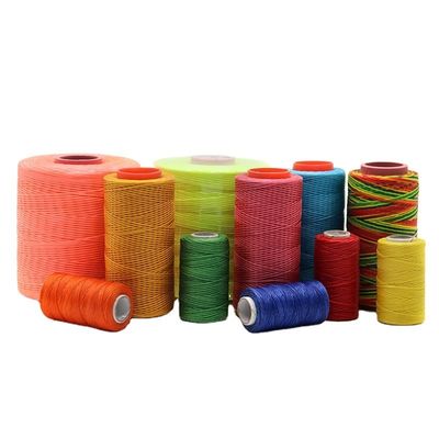 Fil ciré en polyester mercérifié à haute résistance 210D/16 250D/16 pour la couture du cuir