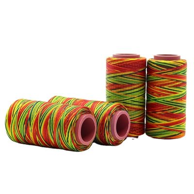 Fil ciré en polyester mercérifié à haute résistance 210D/16 250D/16 pour la couture du cuir