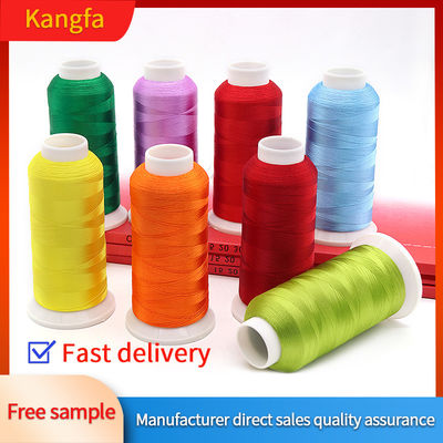 100% polyester 720 couleurs fil de broderie pour la couture 120D rouge or gros fil de tube