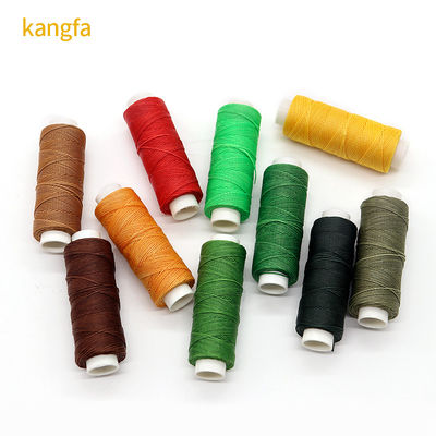 Résistant aux produits chimiques 1 mm 100% cuir polyester fil rond ciré pour sacs cousus à la main