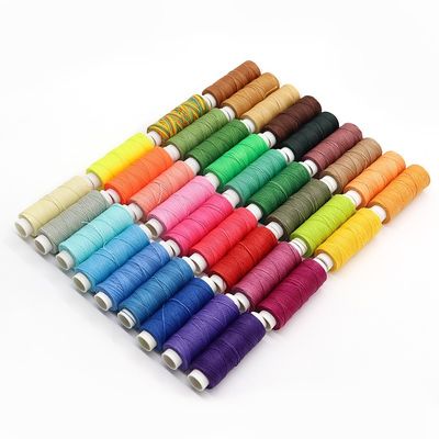 1 mm fil de couture en polyester recouvert de cire rouge pour la fabrication de bijoux en macrame