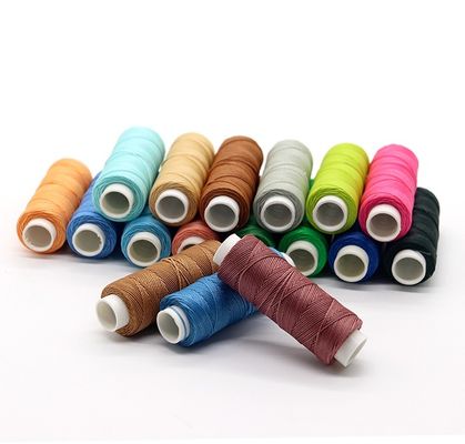 Polyester haute tension fil ciré de 0,8 mm pour la couture à la main et la couture de cordons de chaussures bricolage