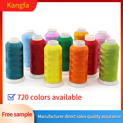 Fil de couture de broderie 100% polyester 120d/2 gazeux 4000m/cone pour la machine à broderie