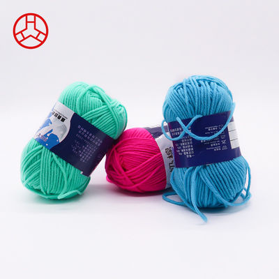 4 Fil de tricot à crochet en laine pliée pour pull accepté OEM/ODM et coton laitier