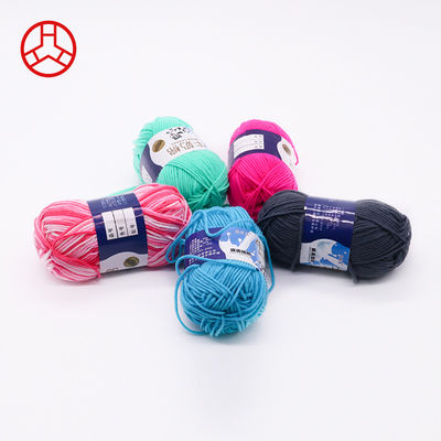 4 Fil de tricot à crochet en laine pliée pour pull accepté OEM/ODM et coton laitier