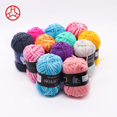 4 Fil de tricot à crochet en laine pliée pour pull accepté OEM/ODM et coton laitier