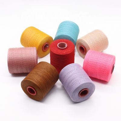 Échantillon 400g Fil de cire plat tressé 0,7 mm Fil de cire Polyester Matériau 210D/16 Fil de cire