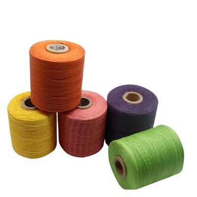 Échantillon 400g Fil de cire plat tressé 0,7 mm Fil de cire Polyester Matériau 210D/16 Fil de cire