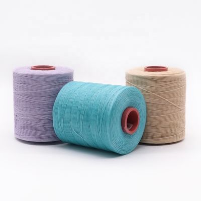 Échantillon 400g Fil de cire plat tressé 0,7 mm Fil de cire Polyester Matériau 210D/16 Fil de cire