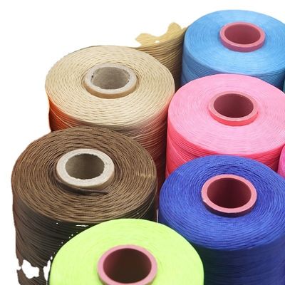 Échantillon 400g Fil de cire plat tressé 0,7 mm Fil de cire Polyester Matériau 210D/16 Fil de cire