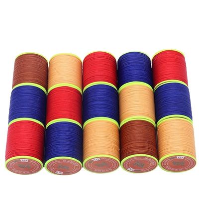 Faites-le vous-même Bracelet en cuir à couture en polyester ronde multicolore à haute résistance