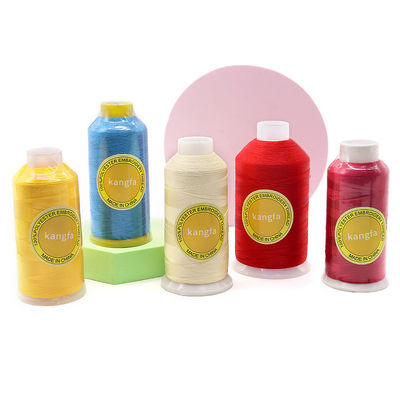 Support 7 jours Temps de livraison de l'ordre de l'échantillon 720 packs de couleurs de fil de broderie en polyester 120D