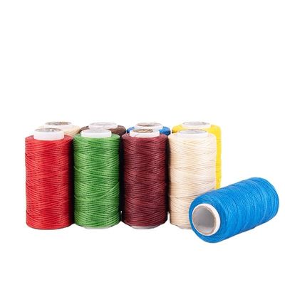 210D/1*16 1 mm Polyester ciré fil de couture ciré avec 7 jours Temps de livraison de l'ordre d'échantillon