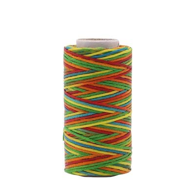Accessoires en cuir 1mm 150D fil de cire en cuir et durable pour 50m couleur arc-en-ciel